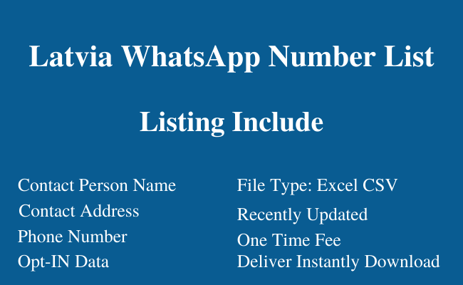 Latvia WhatsApp Number List