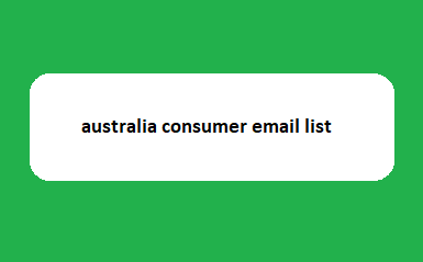 Australia Consumer Email List