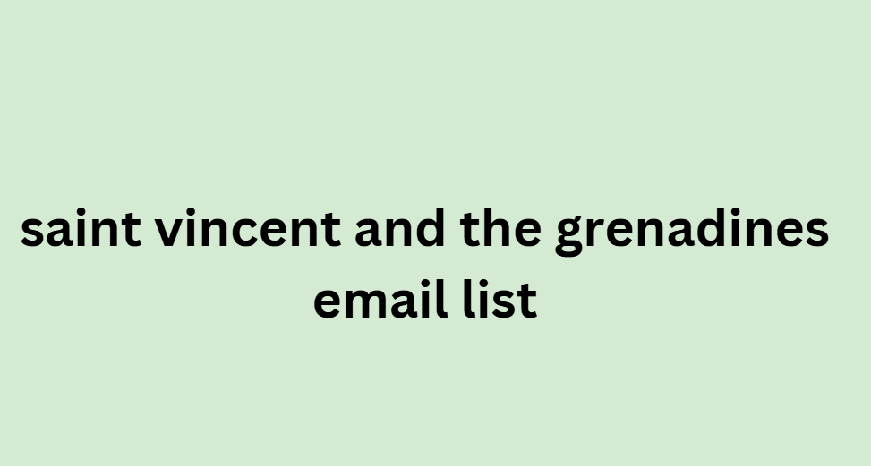 saint vincent and the grenadines email list​