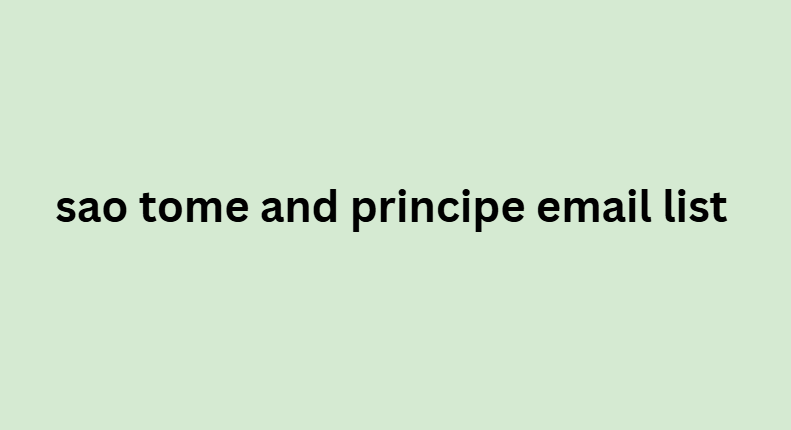 sao tome and principe email list