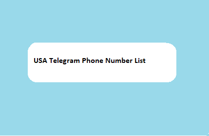 USA Telegram Phone Number List​