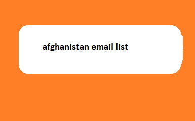 afghanistan email list