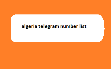 algeria telegram number list