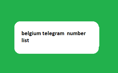 belgium telegram number list