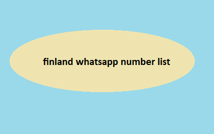 finland whatsapp number list​