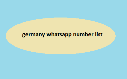 germany whatsapp number list​