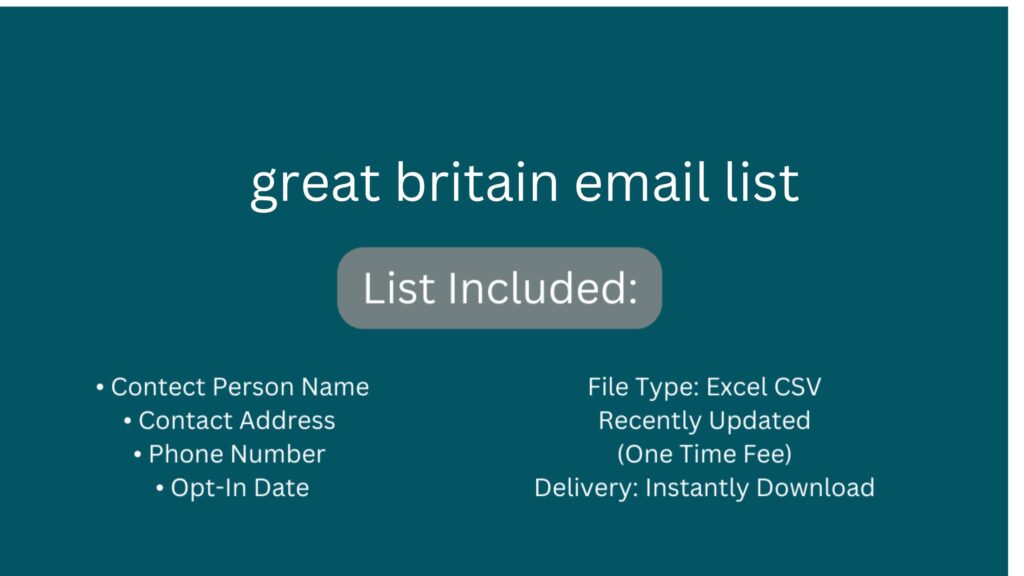 great britain email list_