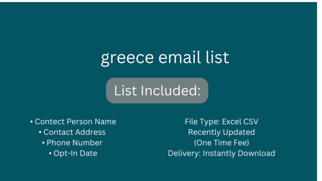 greece email list