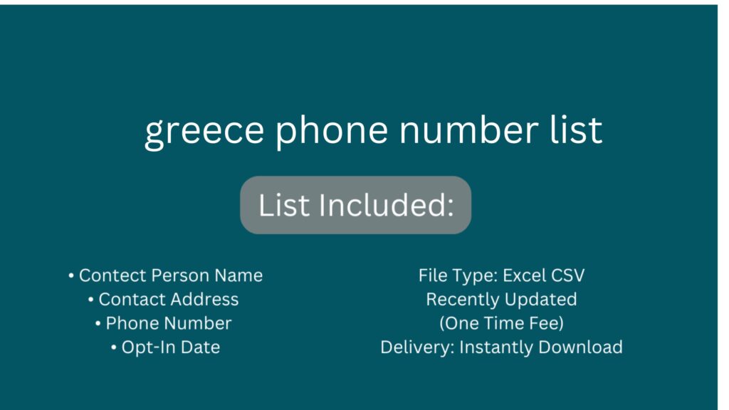 greece phone number list_