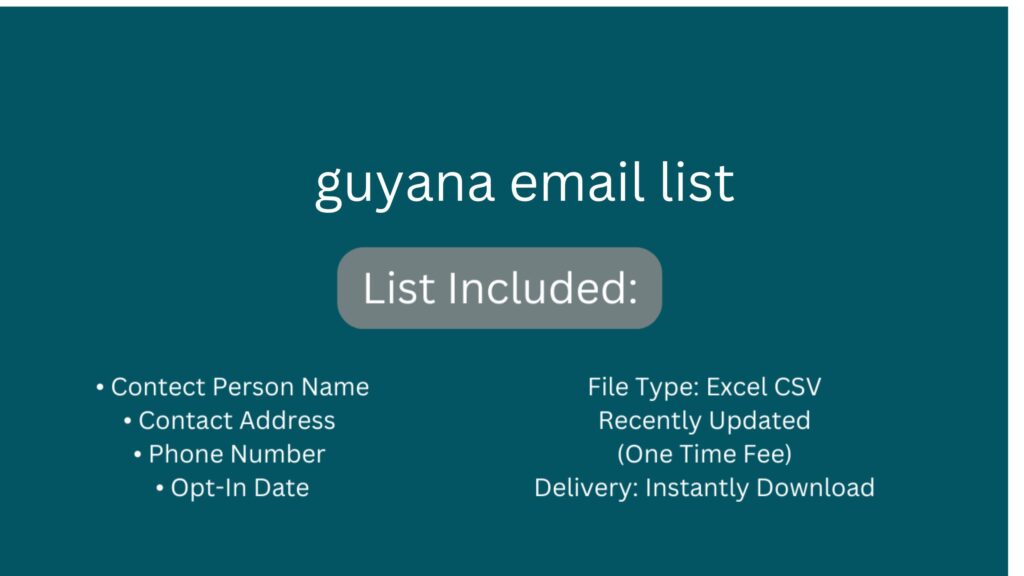 guyana email list_