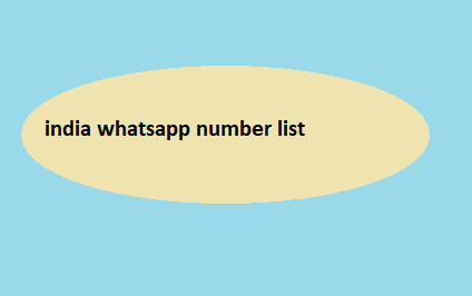 india whatsapp number list​