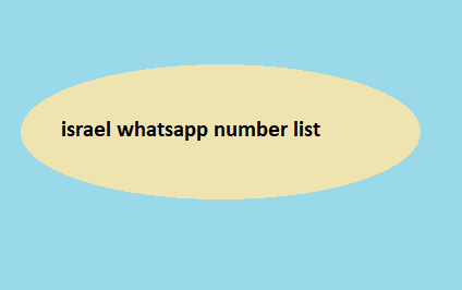 israel whatsapp number list​