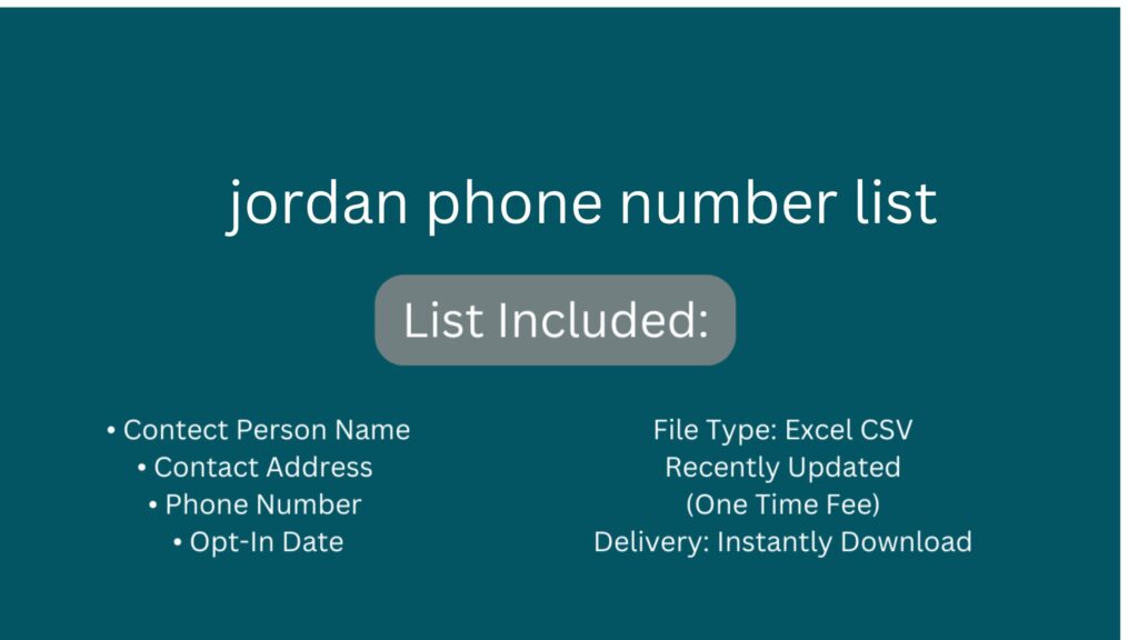 jordan phone number list_