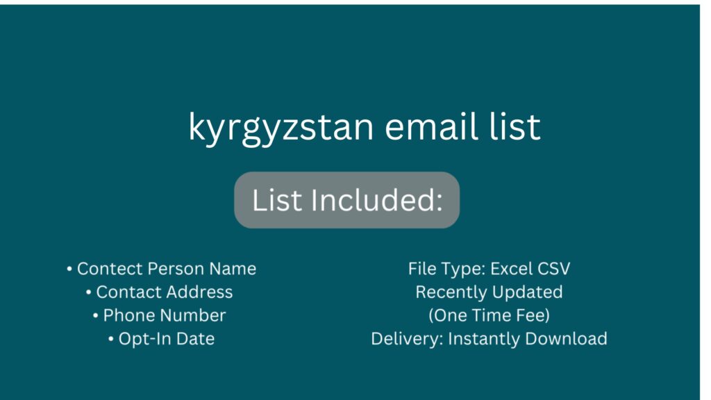 kyrgyzstan email list_