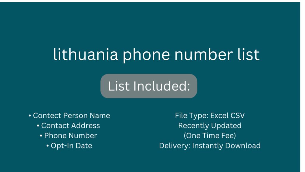 lithuania phone number list_