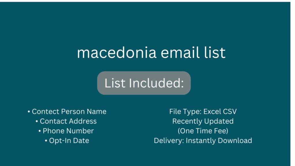 macedonia email list_