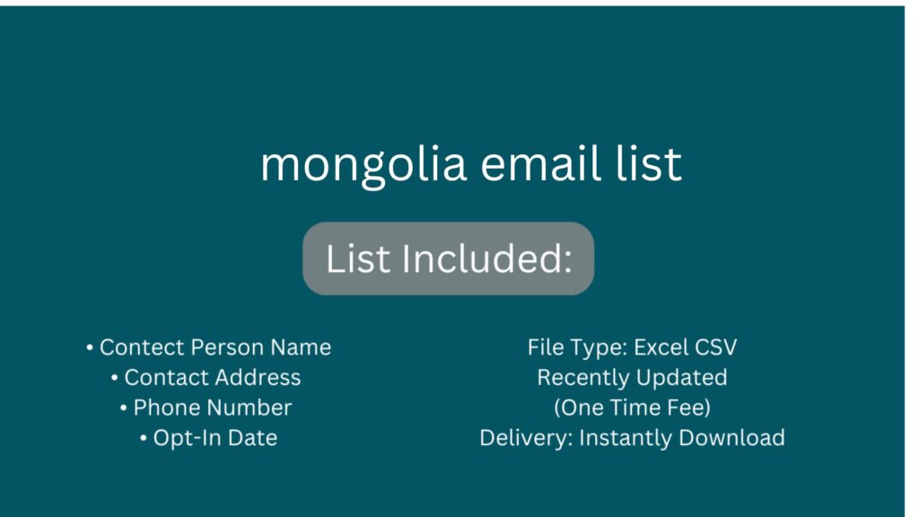 mongolia email list_