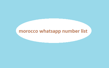 morocco whatsapp number list​