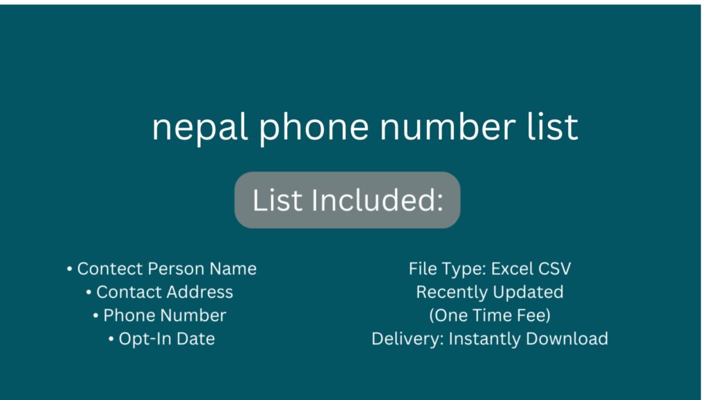 nepal phone number list_