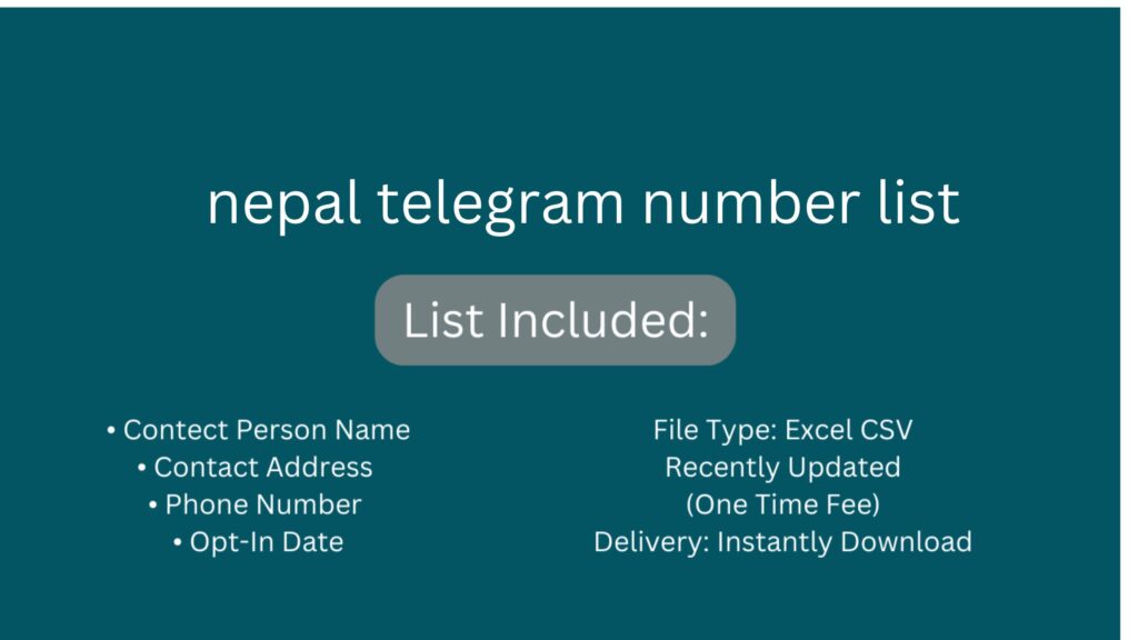 nepal telegram number list_