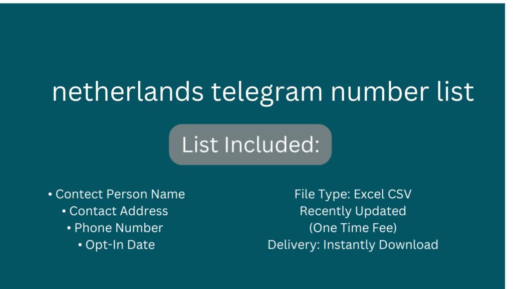 netherlands telegram number list_