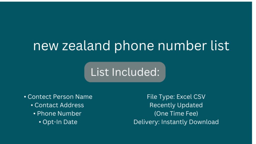 new zealand phone number list_