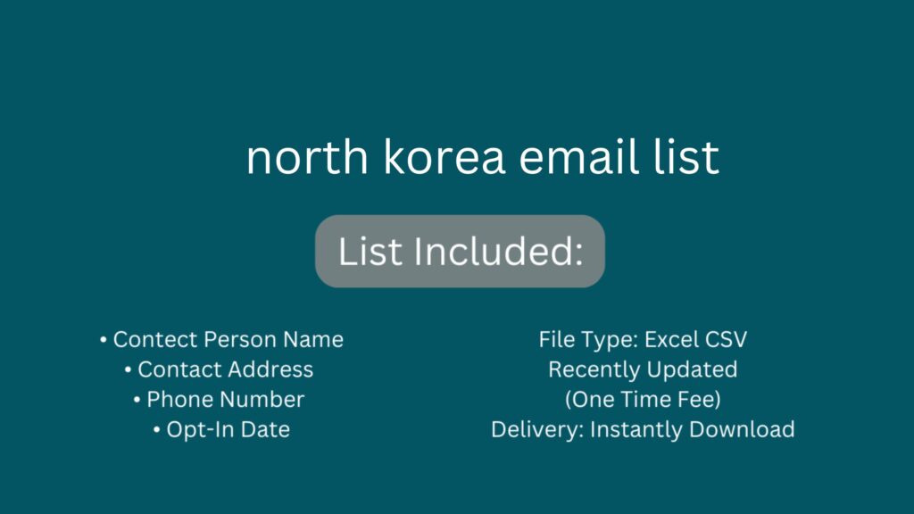 north korea email list_