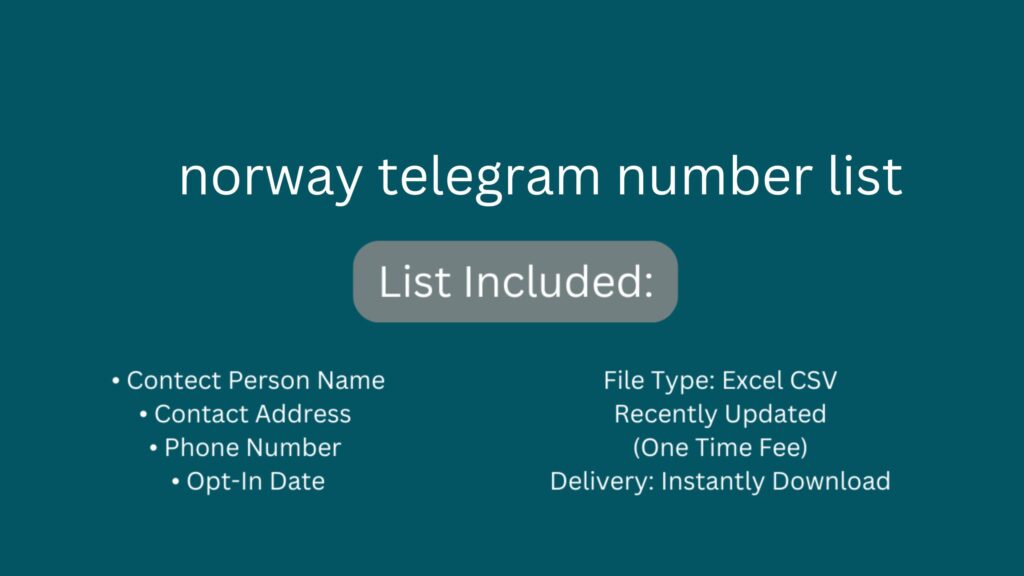 norway telegram number list_