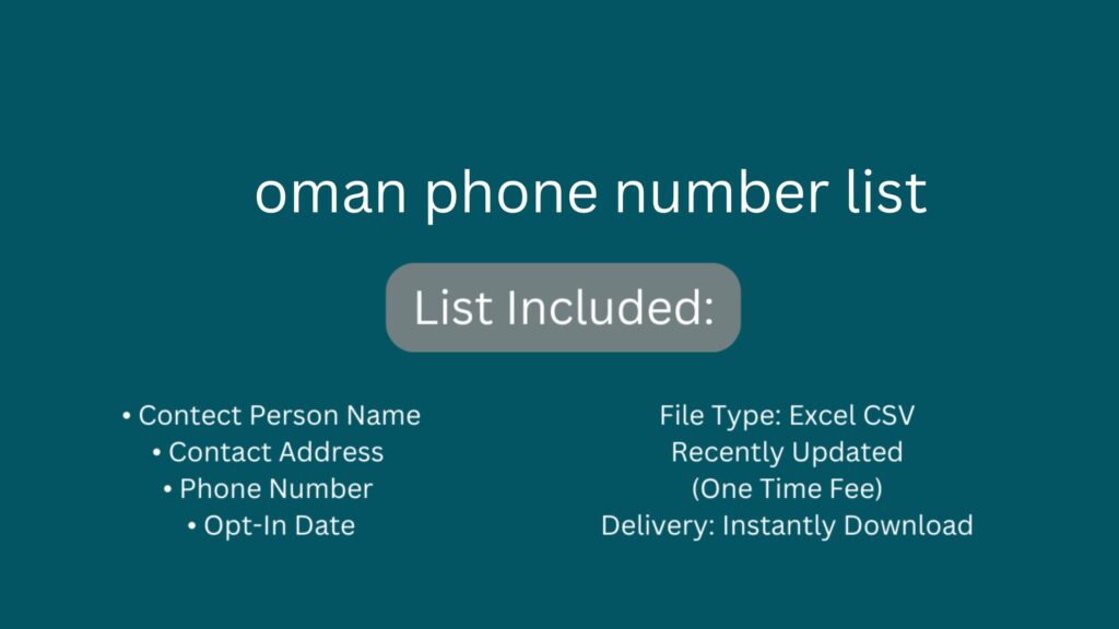 oman phone number list_