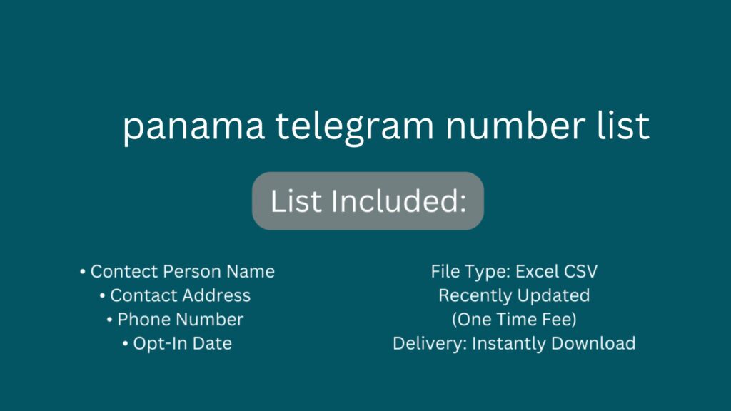 panama telegram number list_