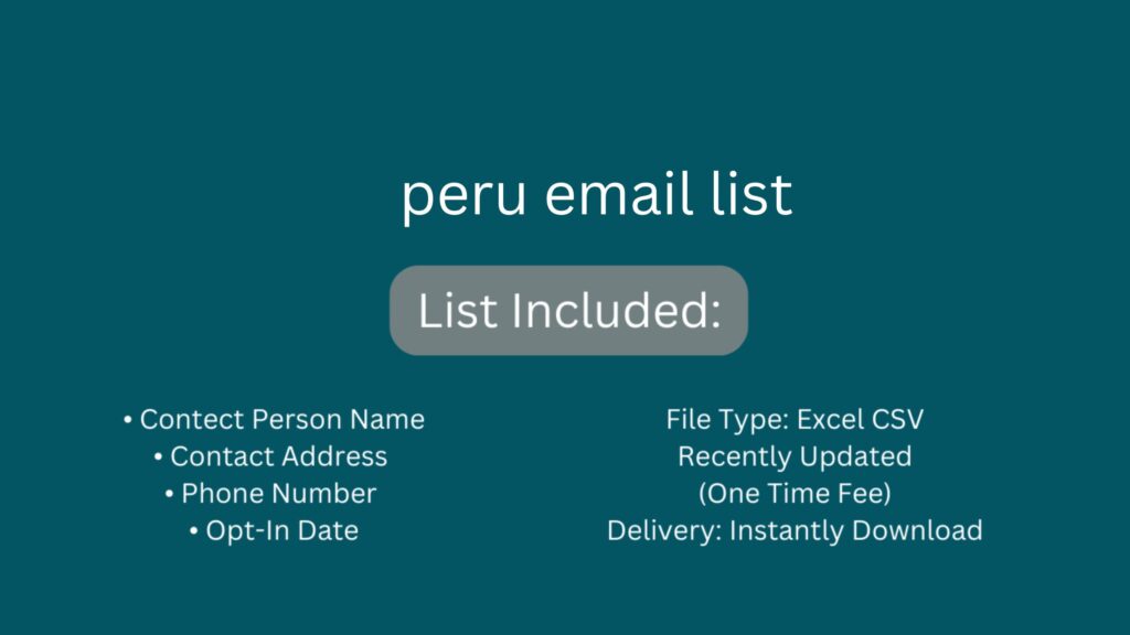 peru email list_