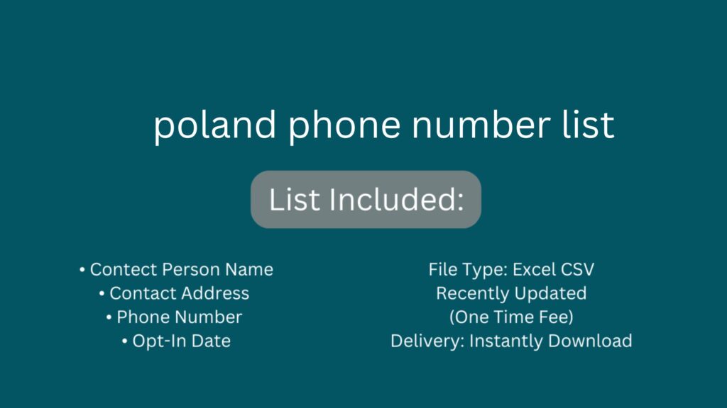 poland phone number list_