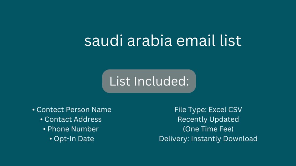 saudi arabia email list_