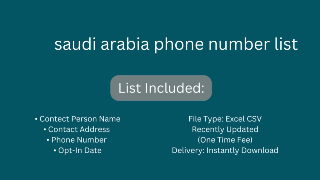 saudi arabia phone number list_