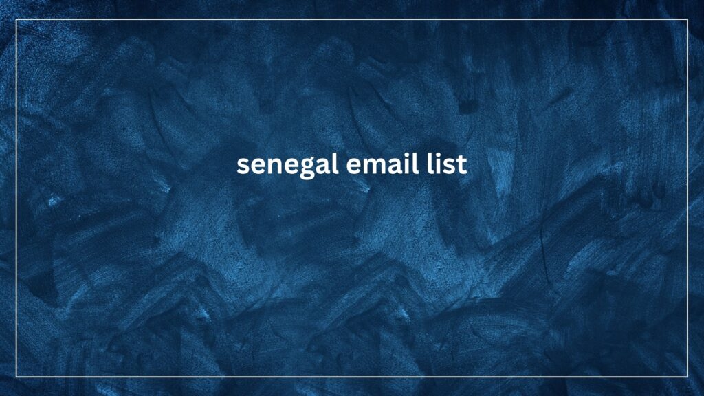 senegal email list