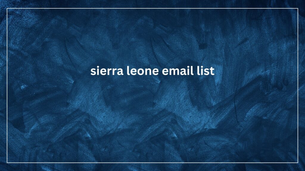 sierra leone email list_